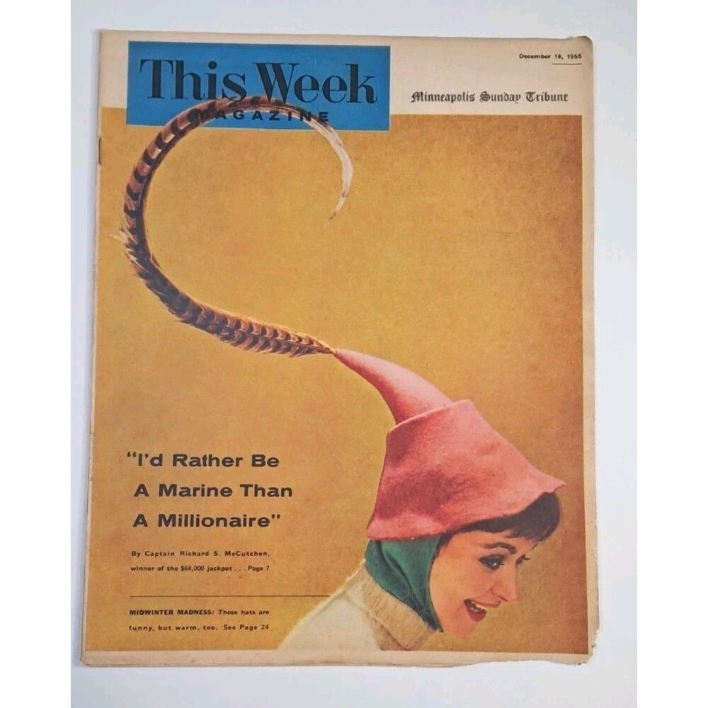 This Week Magazine Minneapolis 12/18/55 Sunday Tribune Susan Strasberg